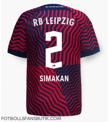 RB Leipzig Mohamed Simakan #2 Replika Bortatröja 2023-24 Kortärmad